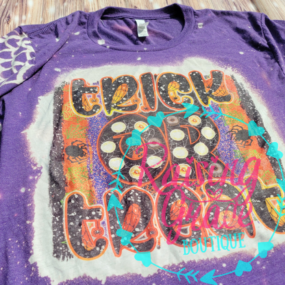 Trick Or Treat Bleached T-Shirt