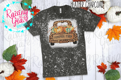 Leopard Pumpkin Farm Bleached Tee