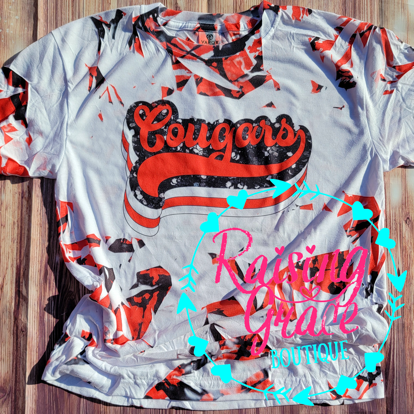 Cougars Retro - Shatter Pattern - Sublimated T-Shirt