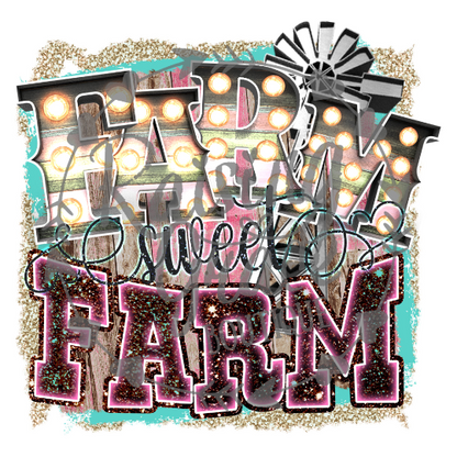Farm Sweet Farm Youth Graphic T-Shirt | Kids Farm Shirt | Country Girl Tee | Boutique Youth Graphic Tee | Farm Life Shirt