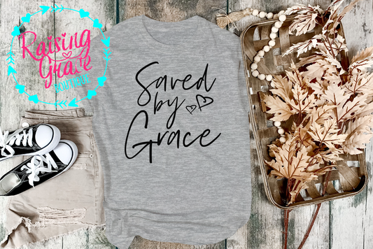 Saved By Grace T-Shirt - Adult