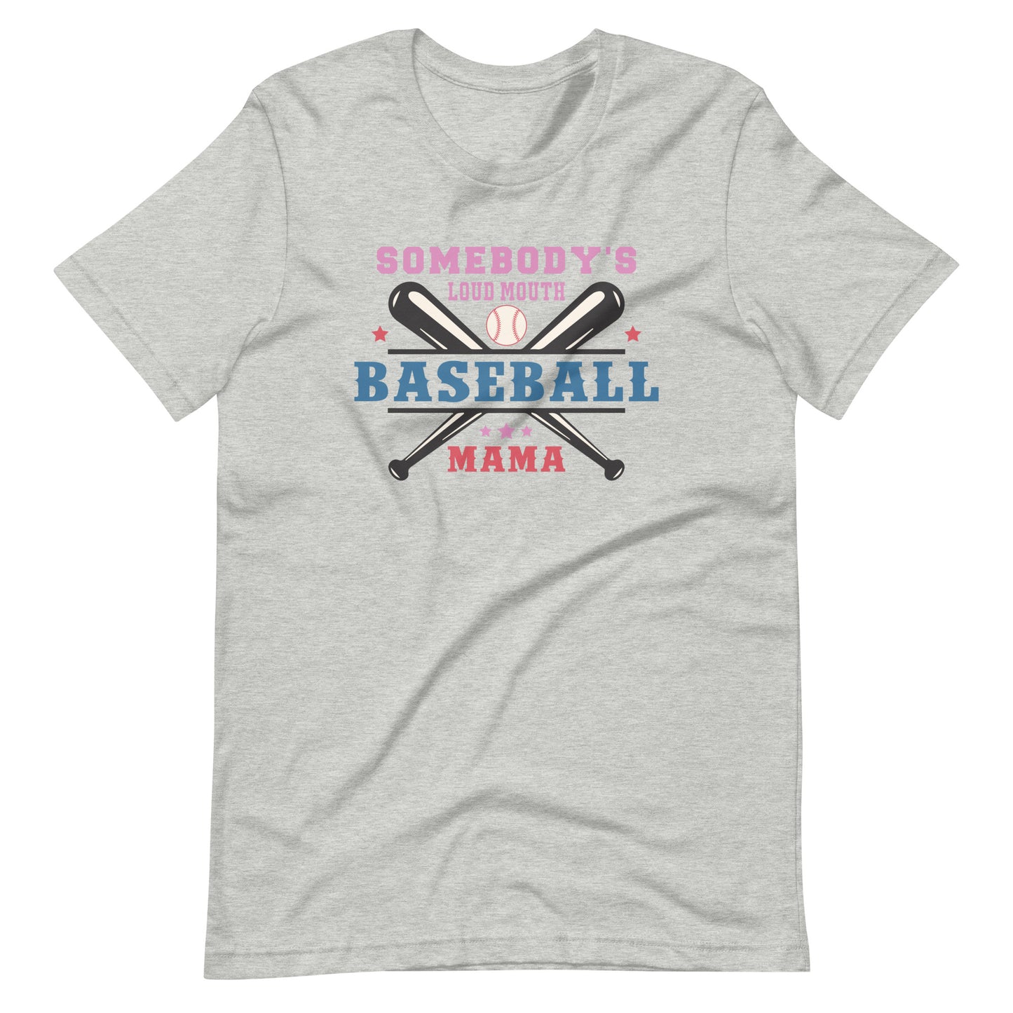 Somebody's Loud Mouth Baseball Mama - Adult T-Shirt