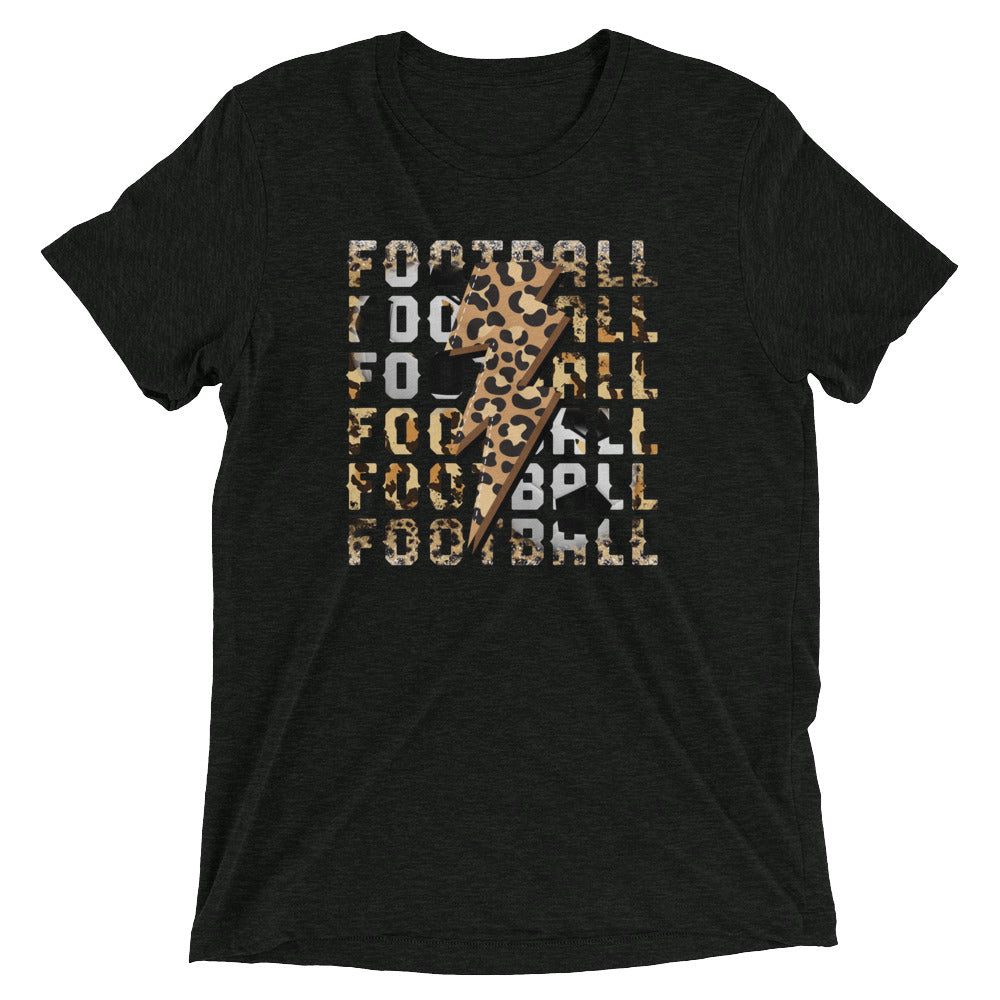 Football with Lightning Bolt - Adult T - Shirt