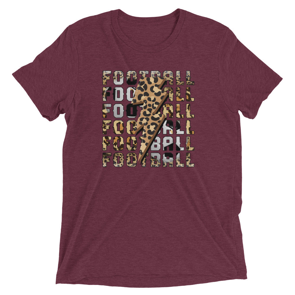 Football with Lightning Bolt - Adult T - Shirt