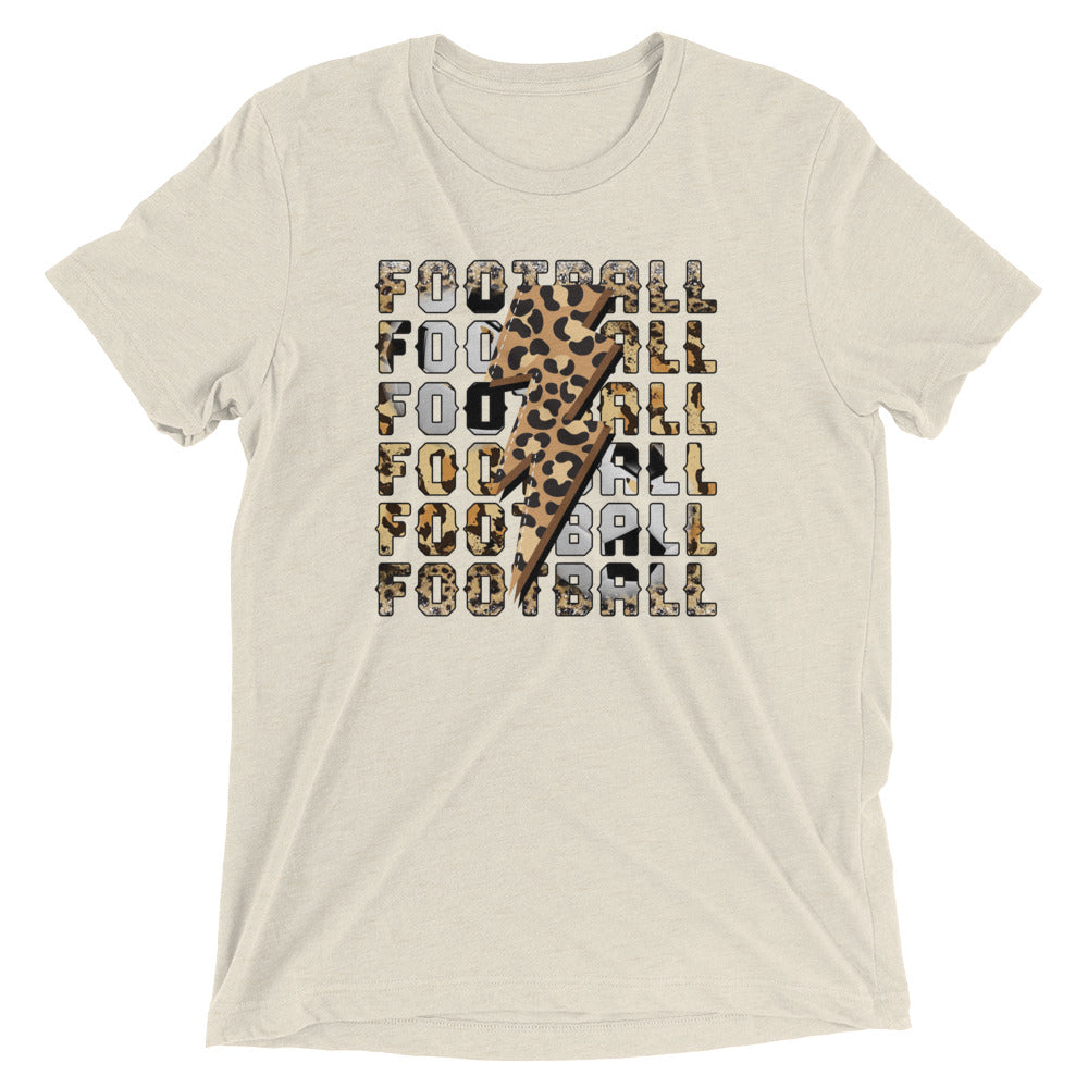 Football with Lightning Bolt - Adult T - Shirt