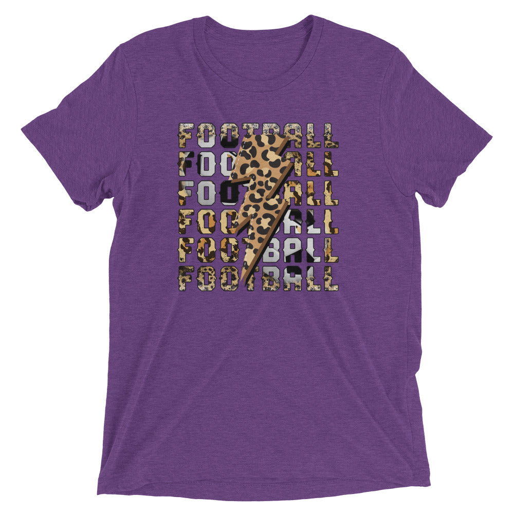 Football with Lightning Bolt - Adult T - Shirt